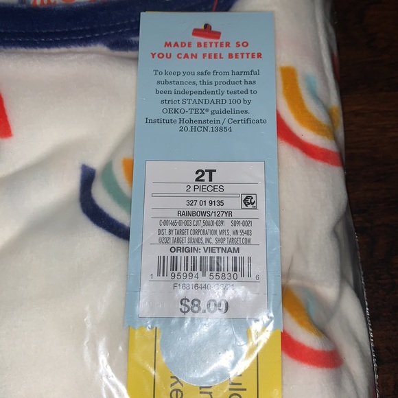 Rainbow Print Pajama Set - Picture 6 of 6